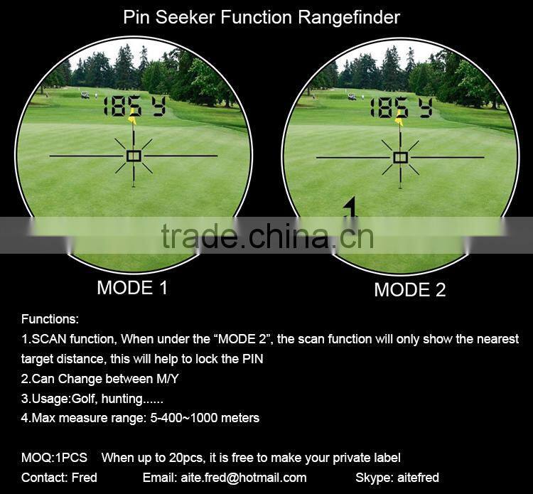 6*24 600m golf laser pinseeker rangefinder waterproof