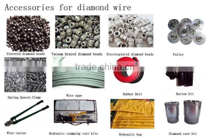 75HP quarry diamond wire cutter for granite, marble, sandstone, limestone