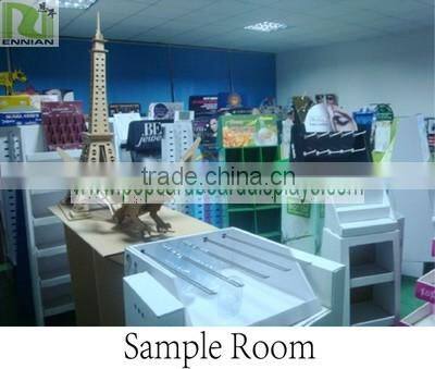 Easy to Carry and Assemble Fashion Cardboard Display Stand Tray with Hooks