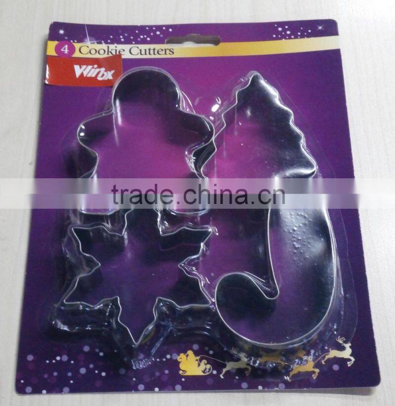 DIFFERENT SHAPE & SIZE S/S COOKIE CUTTER MOULD WITH BLISTER CARD
