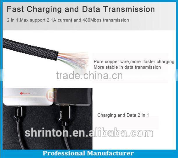 Remax super wire line micro usb data cable 1.0m length