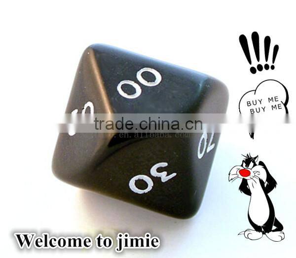 custom 20 sided dice with logo engraved