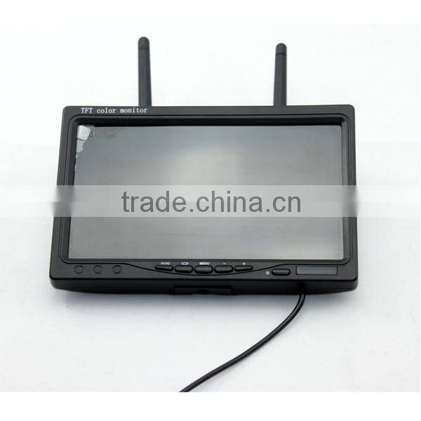 DW-7001-4 7inch digital signal wireless camera system with DVR recording, QUAD function, provide stable, confidential signal