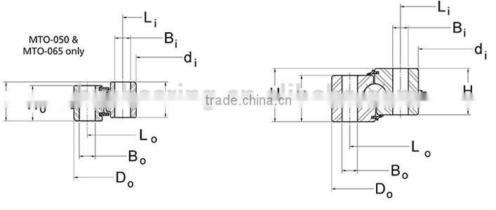 MTO-324T Slewing Bearings (12.75x20.486x2.062in) Luoyang Boying Bearing main bearing