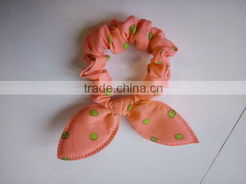High quality rabbit ear elastic hair band with spot