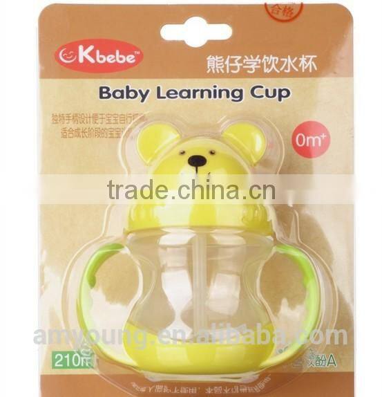 new design baby product kids cup plastic cute ideas easily bears drinking bottle,korea innovative products baby cups