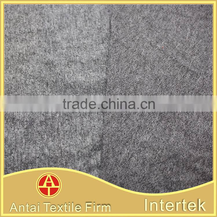 Soft breathable cotton polyester spandex single jersey fabric for T-shirt