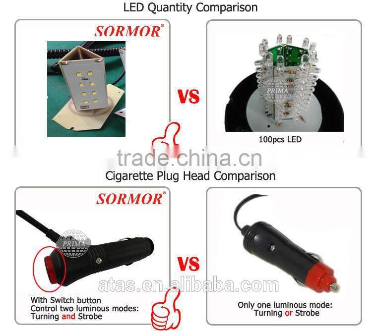 Strobe Flash Warning Light, 12V DC Red & Blue Strobe Beacon Light, Free Sample