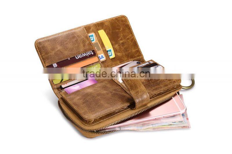 Icarer Genuine Leather Classical Clutch Wallet Bag MT-5508