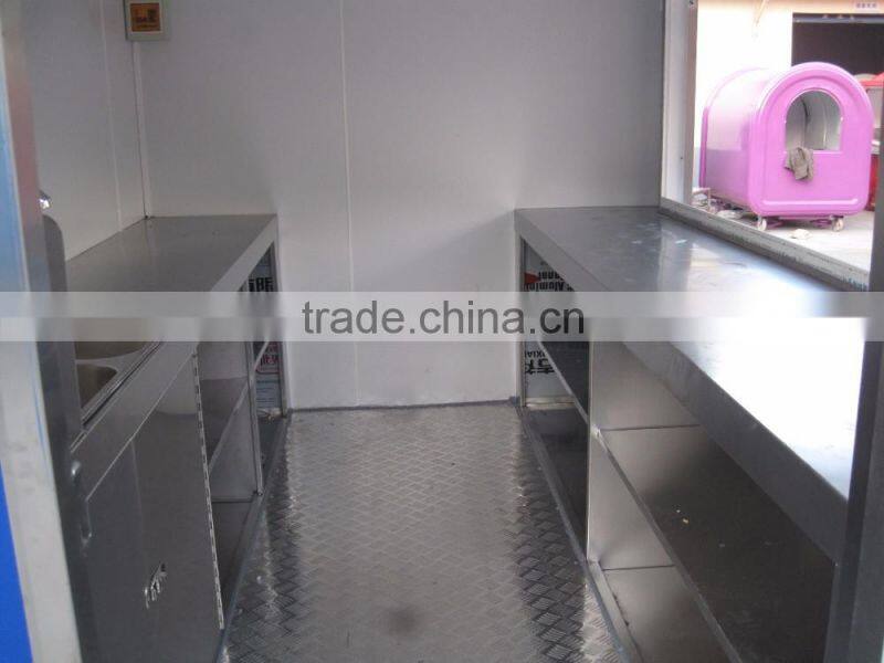Easy Use Snack Food Processing mobile catering food trailer