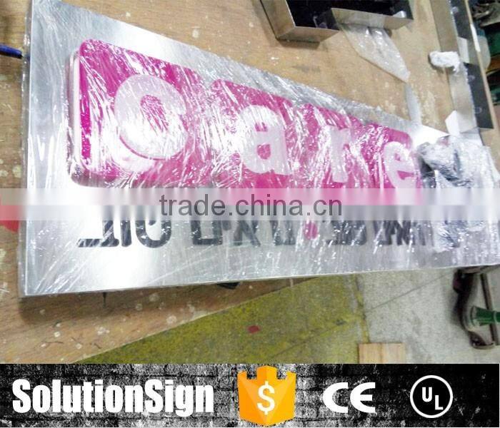 3D outdoor waterproof acrylic led letter light sign