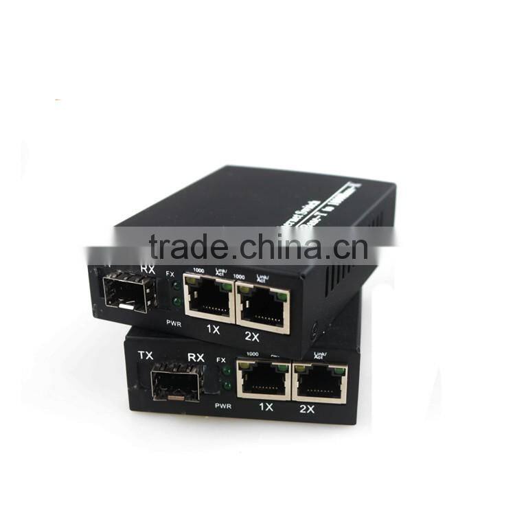 SFP Slots RJ45 port 10/100/1000M Ethernet/sfp media converter/SFP Slot 10/100/1000m Optic Media Converter wireless