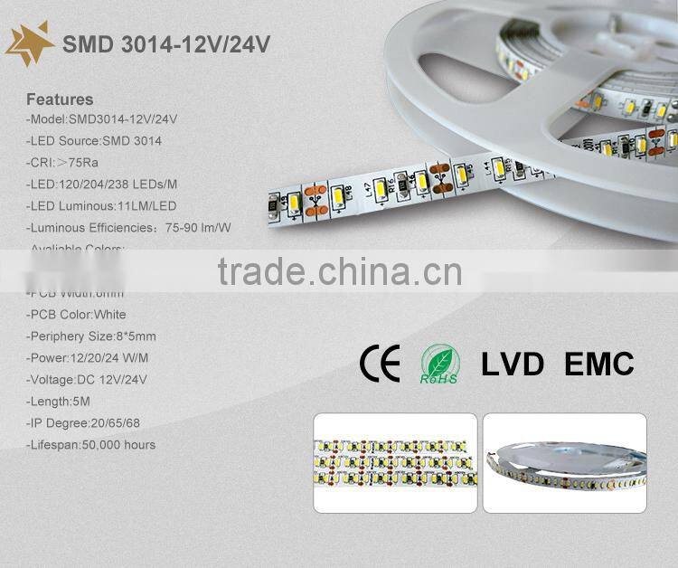 Good heat dissipation 120 leds/m rgb led strip waterproof rgb led strip ip68