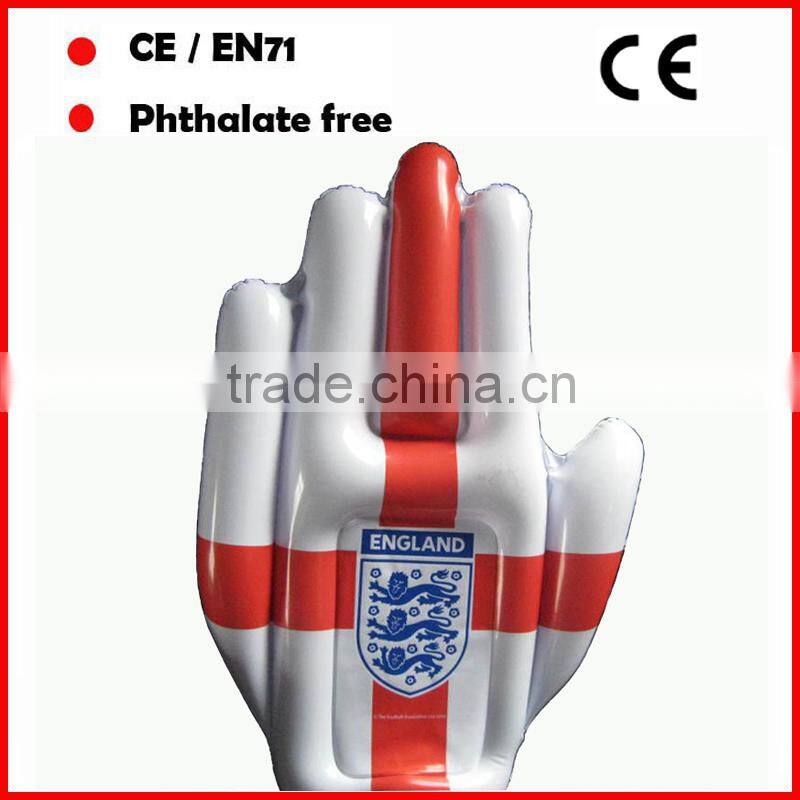 Red inflatable boxing gloves and safety of children's inflatable toy