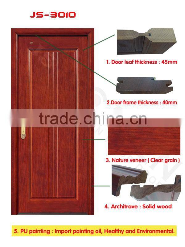 The latest design wood contemporary interior doors for bed room furniture on sale