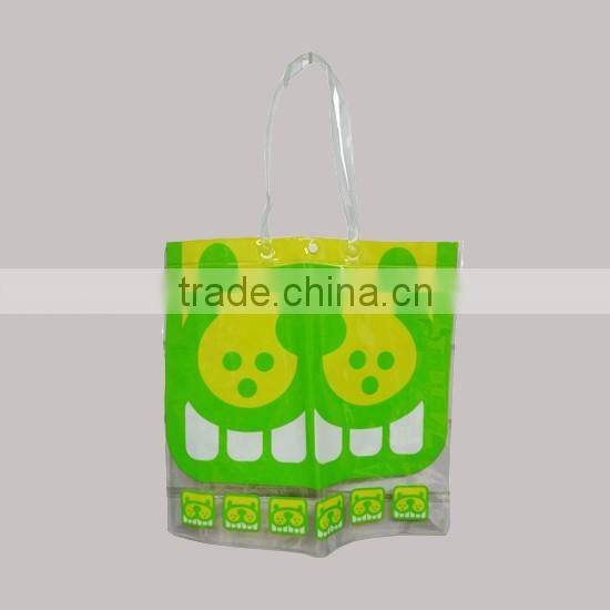 2016 Fashion Products Bros Brown Baby Lion Head with Teeth Waterproof Printed Transparent Beach Shoulder Bag