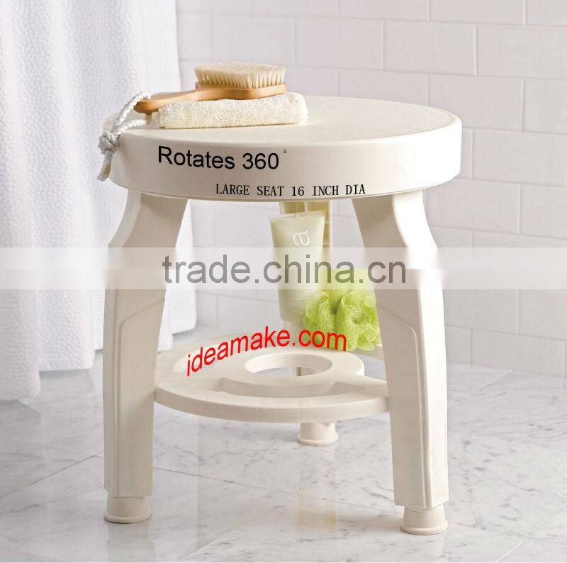 Swivel Shower Stool 360 degree rotating bath stool healthy care supply elderly care 2015 new product