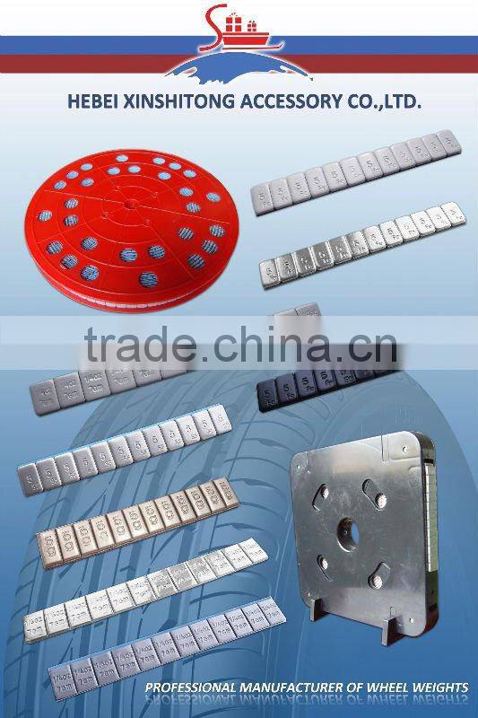 Zinc steel rim balance weight