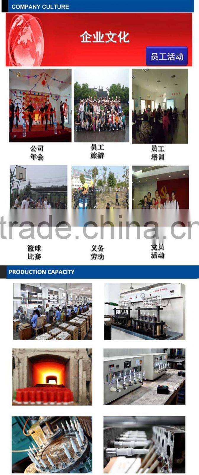 High Quality Auto Spark Plug K6RTJC BCPR6ET FR6DTC 0242235564 for MAZDA RENAULT VAUXHALL VOLVO TOYOTA PEUGEOT FIAT.etc.