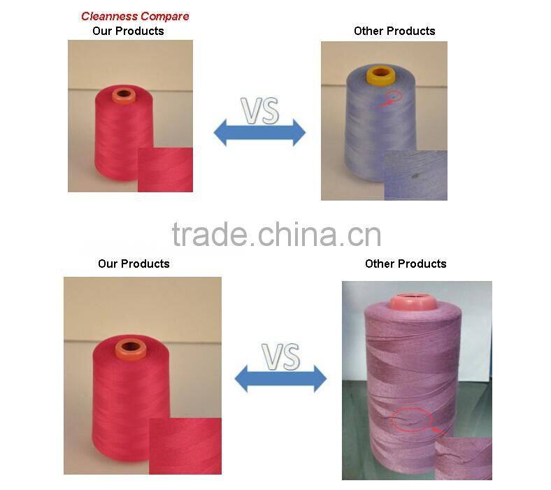 spun 100% polyester sewing thread 40/2 for emboridery