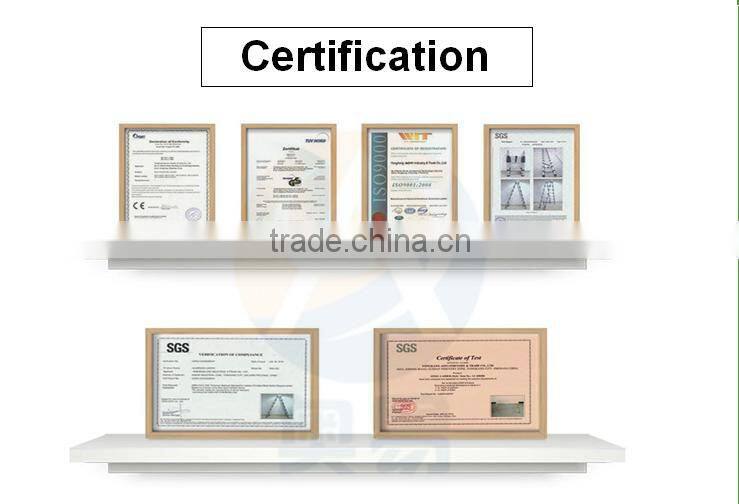 YK Sell well strong folding lightweight aluminum extension 2 layers ladder with EN131