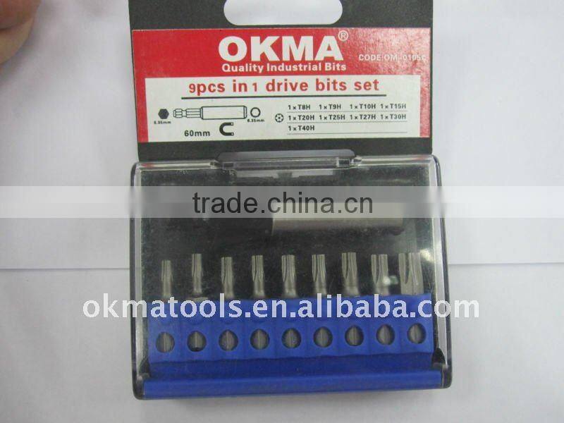 9pcs in 1 driver screwdriver bits set
