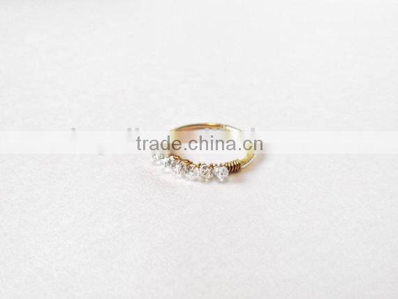 Butterfly Silver Crystal Rings Gemstone Rings Fashion Rings