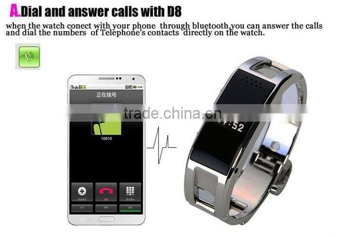 D8 Fashionable Sports Mate Smart LED Bluetooth Bracelet With OLED Display