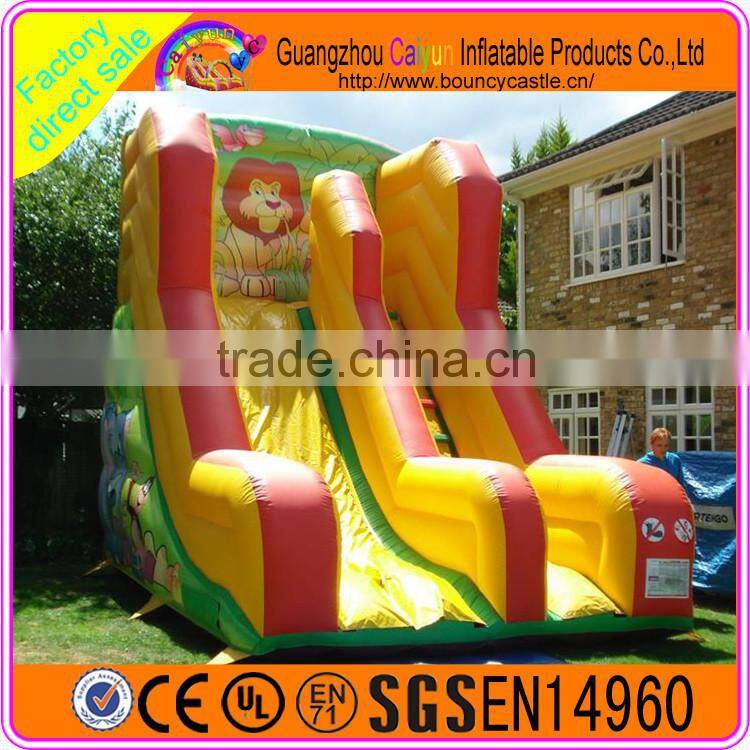 Colourful dry slide professional product inflatable plastic dry slide