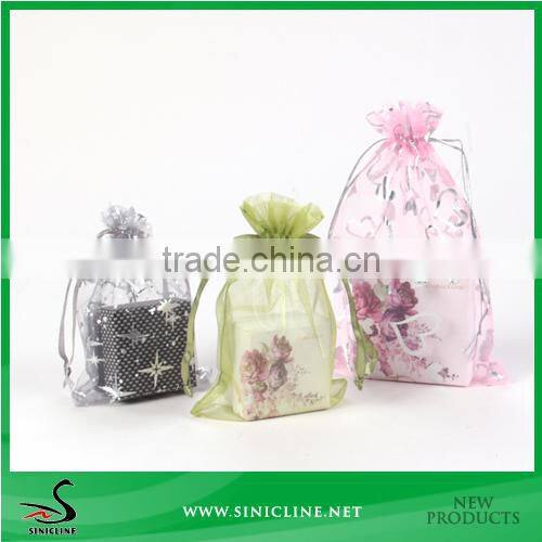 Sinicline Custom made Organza pouches with fancy look