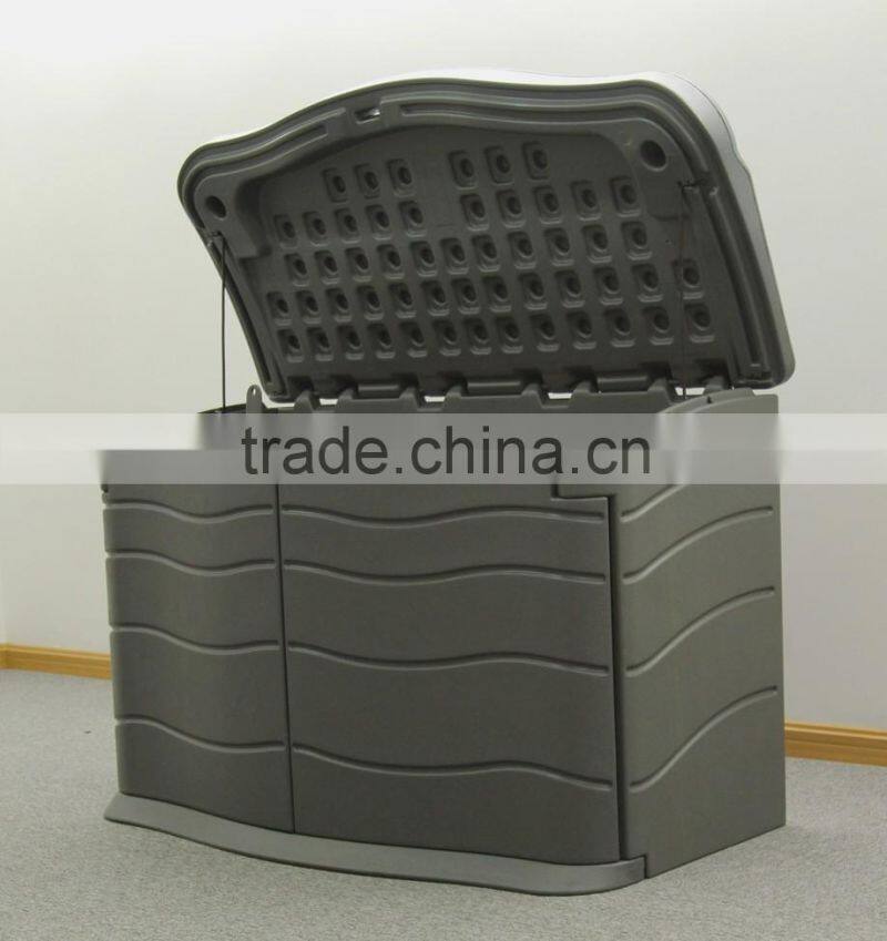 Outdoor horizontal storage shed