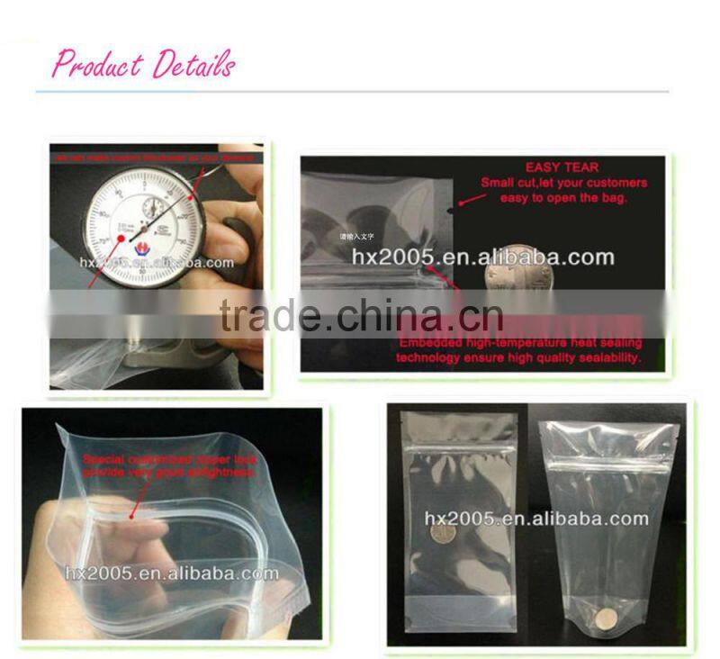 clear vinyl pvc zipper bags with handles