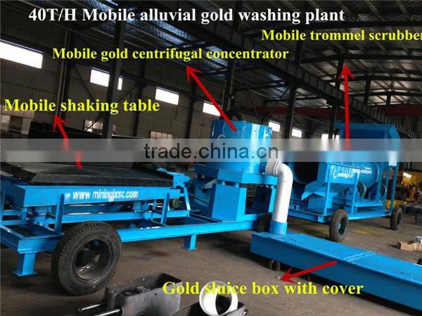 small gold trommel scrubber wash plant