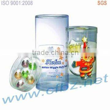 Square plastic flower packaging with printing