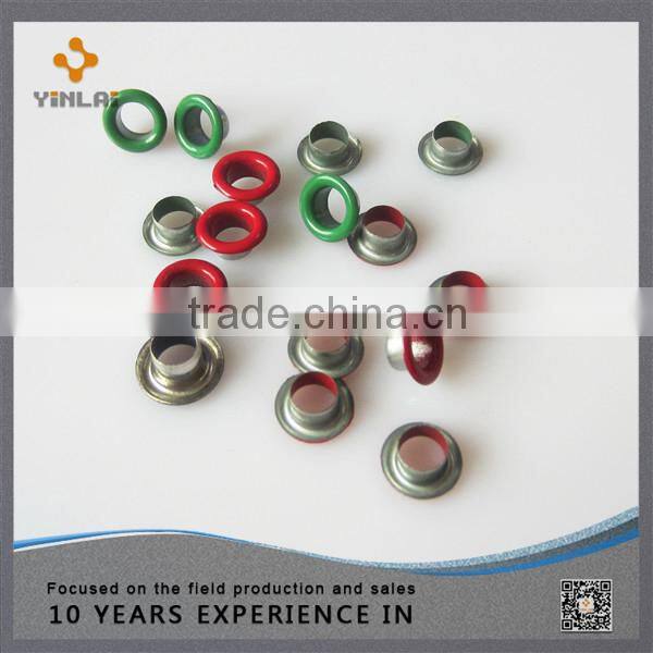 Cheap colored plated metal eyelet