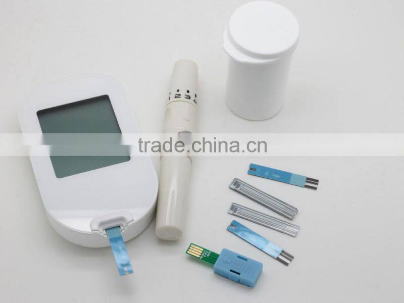 High quality Digital Blood Glucose Meter with Big welding Screen / SMT PCB / USB PC Connection / CR2032 battery