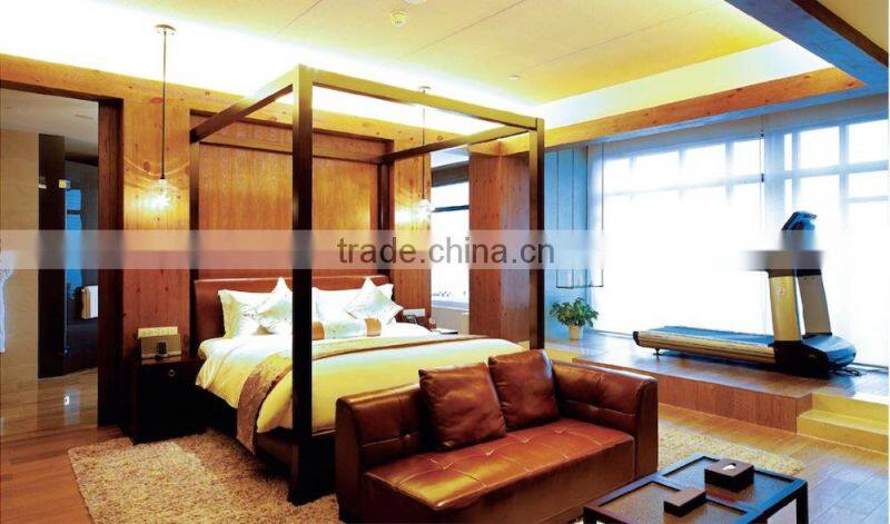 Good quality Veneer Traditional style hotel room furniture packages GZH-010