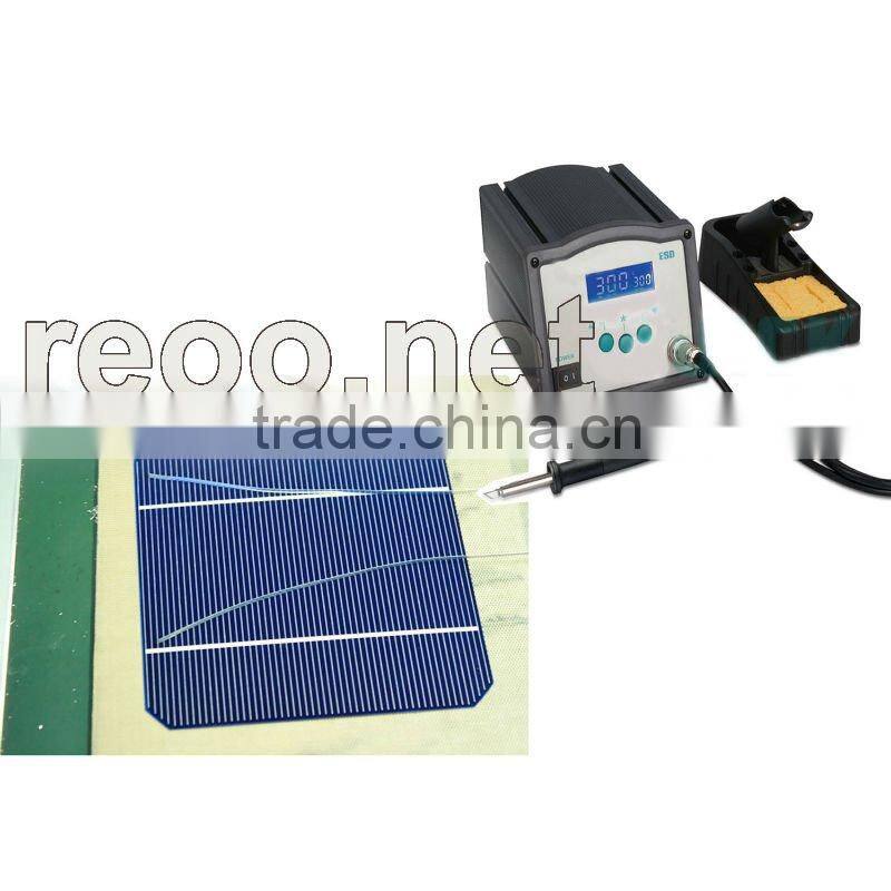 Electric soldering station for string solar cell