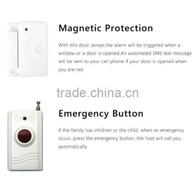 English /Spanish/ French voice! Wired Home alarm System with Keypad, 99+8 zones wired PSTN Alarm System for Auto Dialer T08