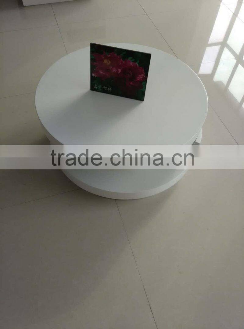 warm and useful home turning round coffee table