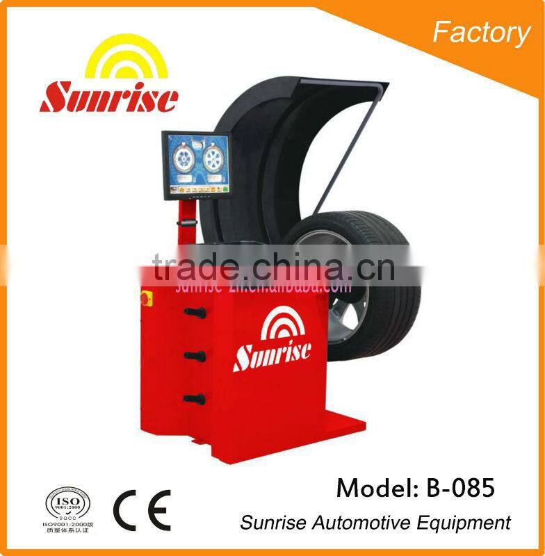 wheel balancer with touch screen