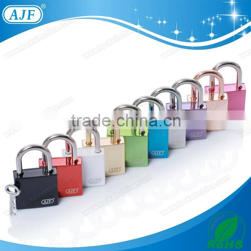 AJF New arrival TUV test passed high quality blue color square smart love lock with key