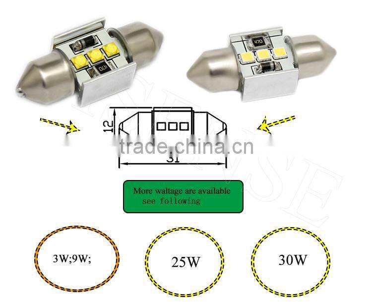 2015 new High Quality canbus 25W 12V 24v T10 Canbus LED with Aluminum housing heatsink canbus led light cars accessories