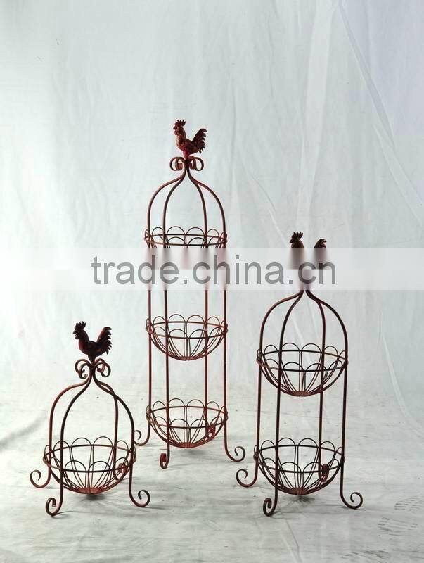 Shabby chic wholesale floor standing basket