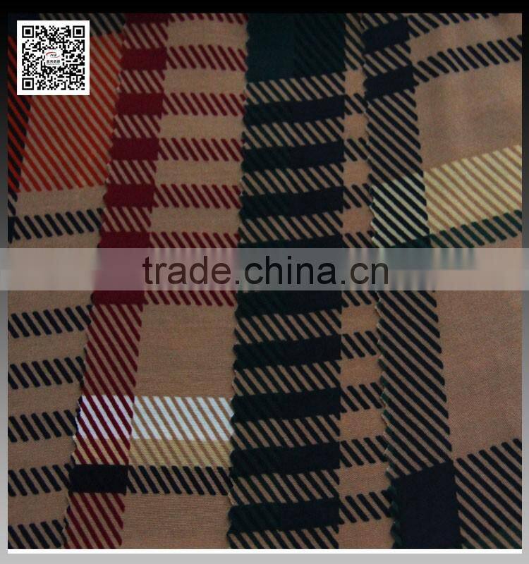 Old lady's printed 4 way spandex polyester knitted fabric