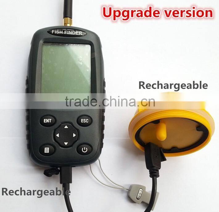 2016 A-bomb russian menu/ english menu WIFI Wireless 100M Portable Sensor wireless fish finder/fishfinder