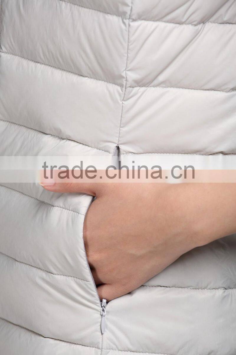 Popular design women's waistcoat with stand collar