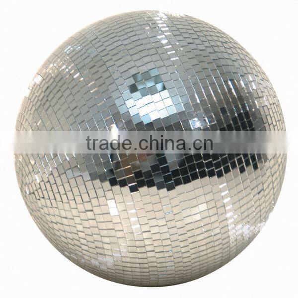 Attractive Party Stage silver disco mirror reflective glass 12inch plastic ball