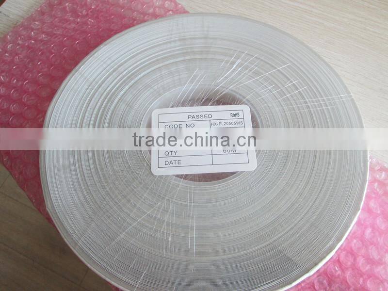 SUPER SLIM FLAT CABLE WITH ADHESIVE LAYER,WHITE SHEATH, SMALL SIZE