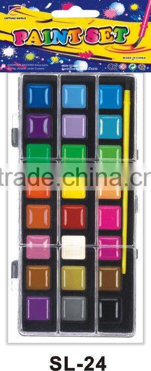24 color water color paint